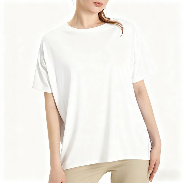 White Oversized Crew Neck T-Shirt